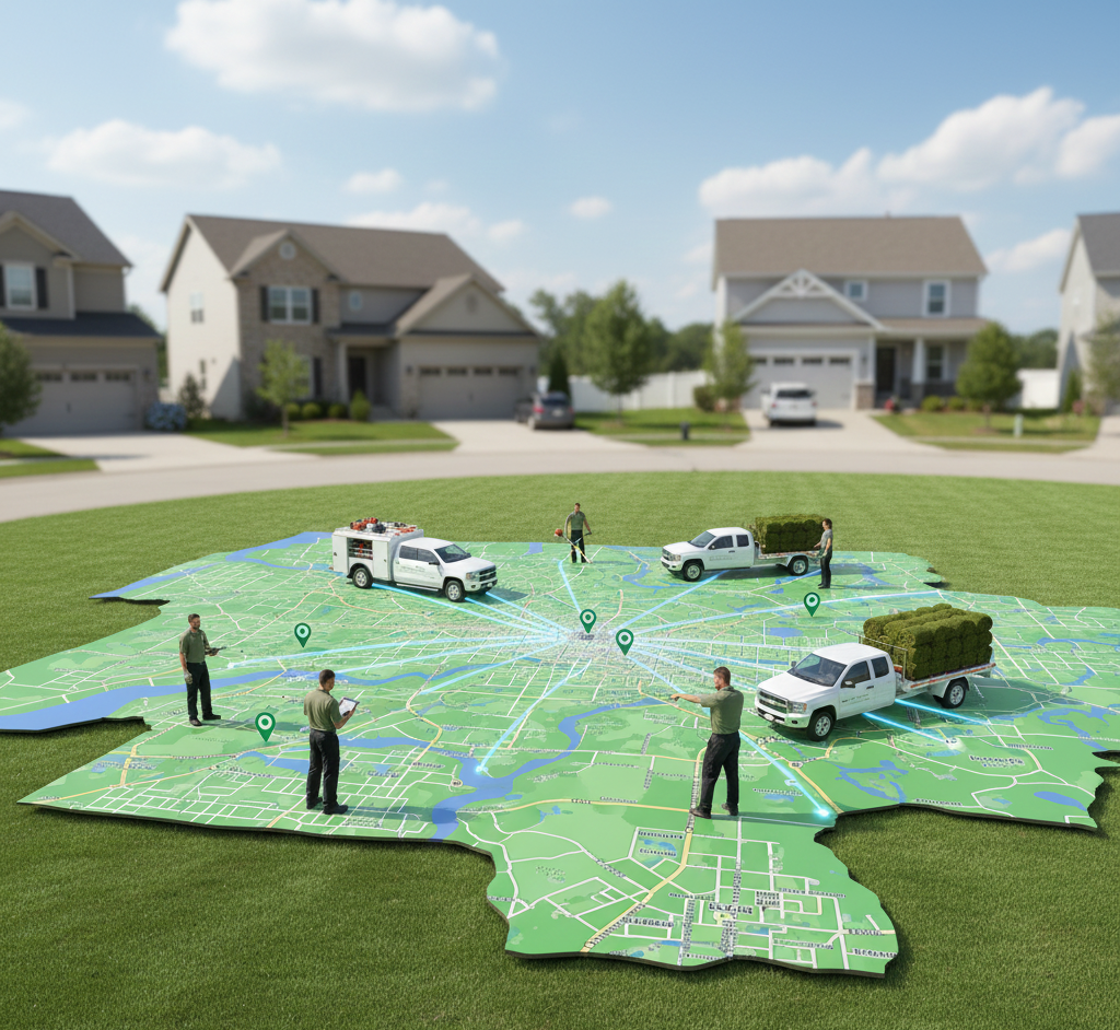 Service coverage areas