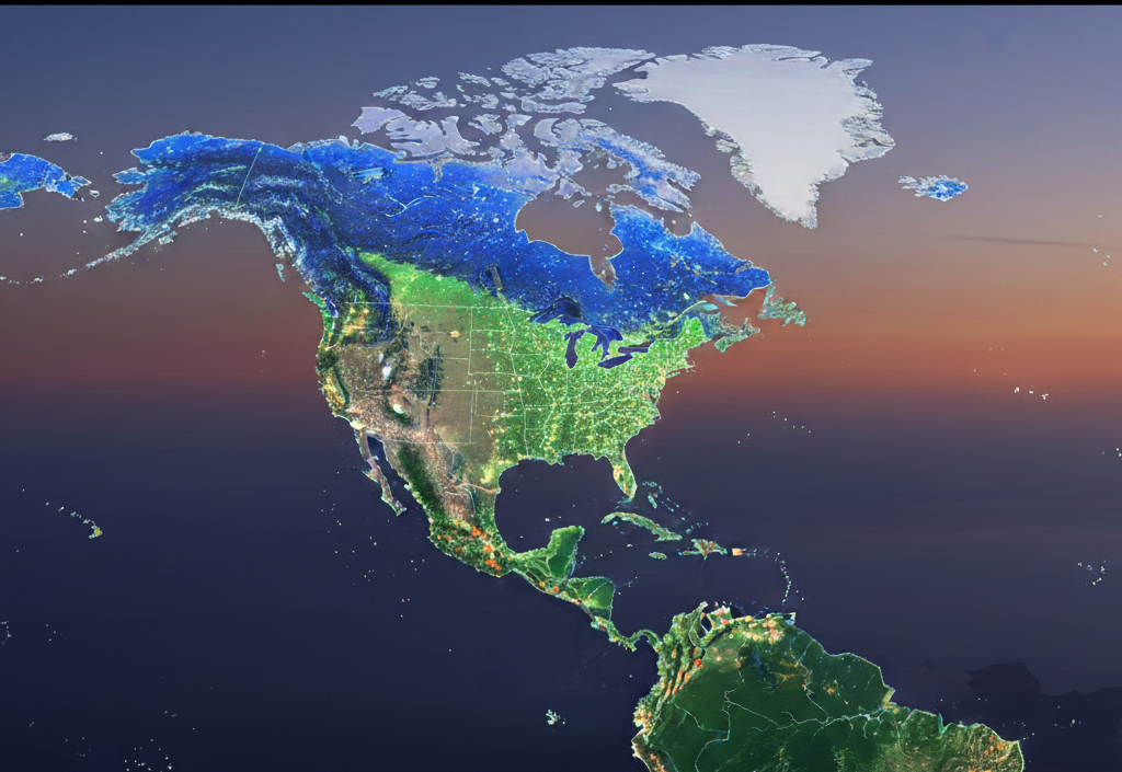 Service coverage map